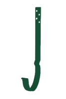 Крюк крепления желоба удлиненный, сталь, d-125 мм, зеленый, Aquasystem